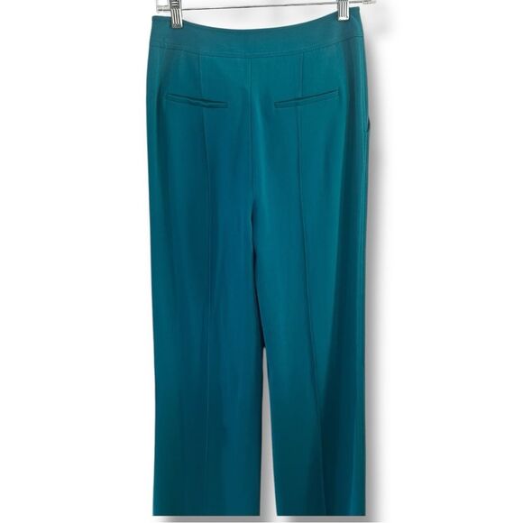 NWT Diane von Furstenberg Wide Leg Blue Trousers Size 4 – Flowy Flare Pants - Picture 3 of 7